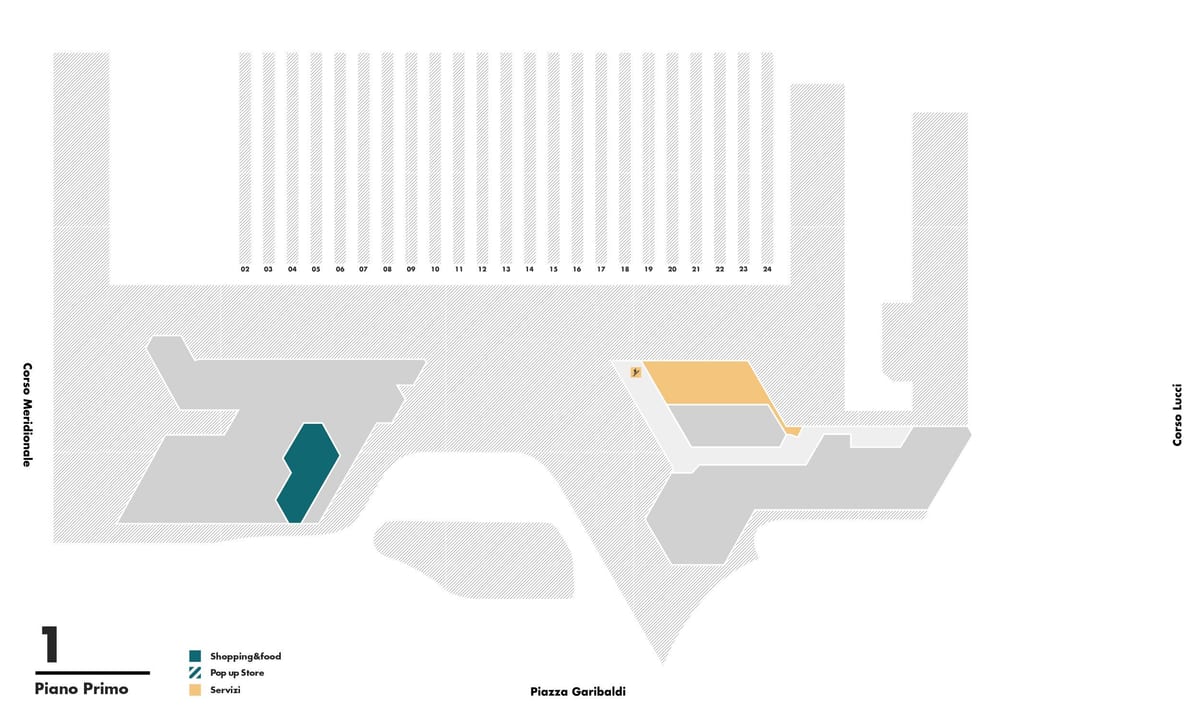 מפה של נאפולי (napoli centrale